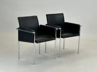 Sæt af 2 Elegante Mødestole