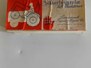 Sikkerhedsrelæ til traktor 