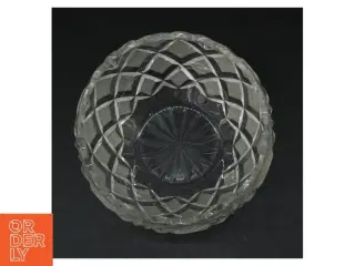 Glas skål med mønster (str. Ø. 17 cm)