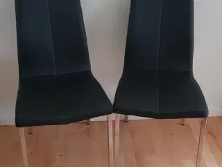 2 spise stole i kunst læder