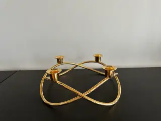 Gylden rund Georg Jensen lysestage