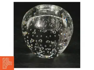 Lysestage med bobler (str. H. 5 cm. ø. 5,5 cm)