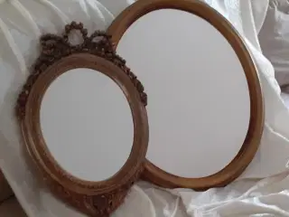 Rokoko og Ovalt Spejl (forgyldt)