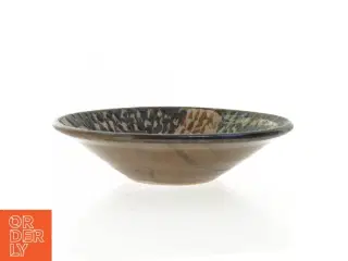 Keramikskål med dekorativt mønster af Anders Bjerborg (str. 20 x 5 cm) fra AB