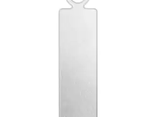 Tag, Rektangel, str. 20x5 mm, hulstr. 1,9 mm, tykkelse 1,3 mm, aluminium, 20stk./ 1 pk.