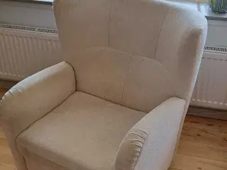 Lænestol i stof