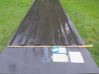 Stålplade trapez sort-mat 570  x  106 cm  