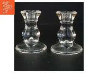 Glas lysestager (str. 10 cm)