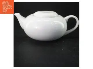 Hvid tekande i porcelæn (str. 27x9 cm)