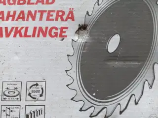 Ny Rundsavklinge til træ/spånplade