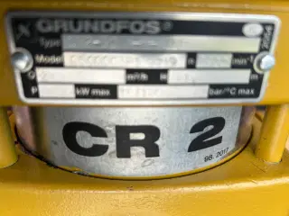  Grundfos CR2-20 vandpumpe, 22 meters løfte højde