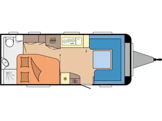 2025 - Hobby Prestige 560 WFU   Dejlig vogn med rundsidegruppe og franskseng fra Hinshøj Caravan A/S