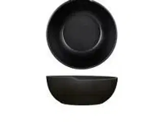 6 stk. Skål melamin mat sort 200 mm 1,2 ltr Copenhagen