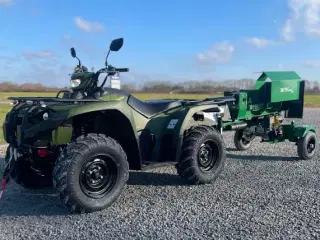 Yamaha Kodiak 450 cc + Dk Tech Brændekløver 22 Ton