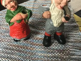 Ældre nissepar til kertelys.