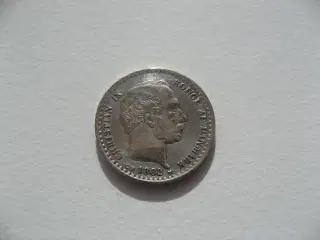 Flot delfin 10 øre 1882, en af de svære