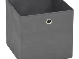 Opbevaringskasser 10 stk. ikke-vævet stof 32x32x32 cm grå