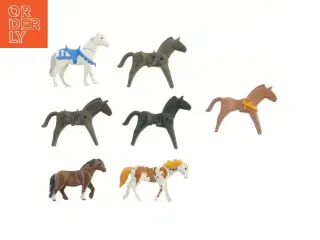 Playmobil heste, 7 stk fra Playmobil (str. 7 stk 11 cm)