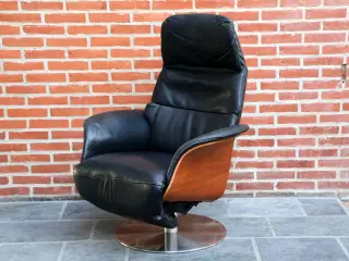 Hjort Knudsen læder læne/liggestol