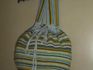 Håndhæklet bomuldstaske