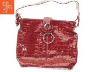 Rød skuldertaske (str. 33 x 27 cm)