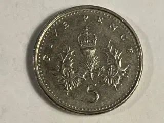5 Pence England 1998