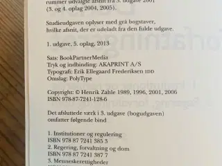 Dansk forfatningsret af Henrik Zahle