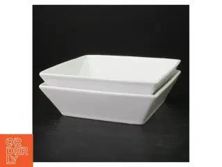 Hvid firkantede skåle fra Trend (str. 17,5. x, 17,5 cm)