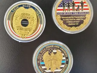 USA politi challenge coins