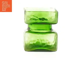 Grøn glas vase (str. 6x5x5 cm)