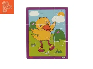 Børnepuslespil med kylling motiv (str. 20x16 cm)