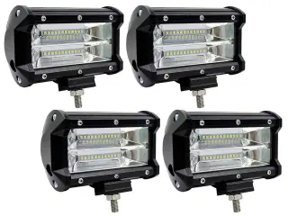 4 stk. 72 watt LED lygter til bil eller maskine.