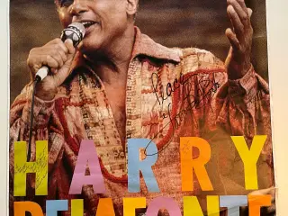 Signeret Vintage Koncertplakat, Harry Belafonte, m