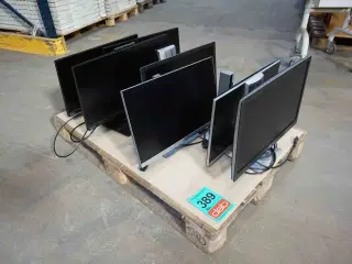 7 stk ass Monitorer (MOMSFRI)