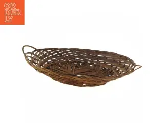 Flettet kurv uden håndtag (str. Ø 28x Ø 20 cm)