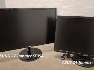 2 skærme plus diverse hardware