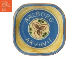 Aalborg Akvavit keramisk askebæger (str. Ø 15 cm)