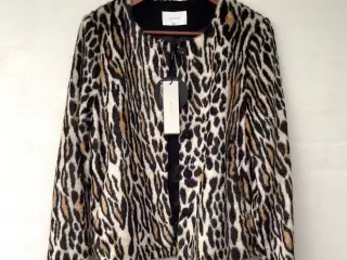 Neo Noir leopard jakke str. M Faux Fur pelsjakke 