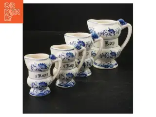 Sæt af fire målekander (str. 10 cm og 8 cm og 7 cm og 6 cm)