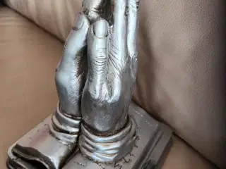 SMUK ANTIK SØLVFIGUR 25 cm høj