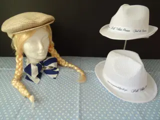 Div. hatte og sløjfe til kostumer