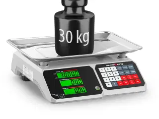 Butiksvægt – 30 kg / 1 g – LCD-display