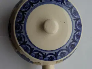 Fajans Poland, porcelæns smørbrik og sildeskål 