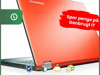 13" Lenovo Yoga 2 13  - Intel i7 4510U 2,0GHz 240GB SSD 4GB Win10 Pro - Touchskærm - Orange - Grade B - bærbar computer