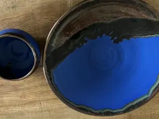 Håndlavet fad og skål fra MM