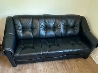 3 personers lædersofa 