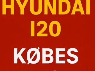 Hyundai I20 KØBES