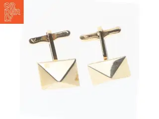 Guldfarvede manchetknapper (str. 20 mm)