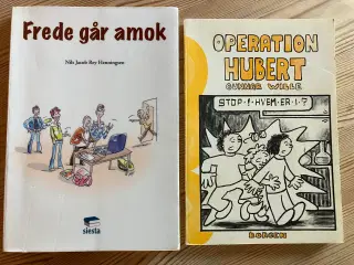 Humor, 4 bøger bl.a. Frede går amok, Guldkorn m.fl