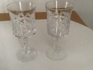 Offenbach krystalglas, portvin, Lyngby, 2 stk.
